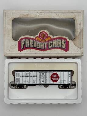 Bachmann N Scale Swift Refrigerator Line Train Car Original Box Vintage Used